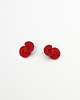kolczyki soutache Soczysta czerwień kolczyki wkrętki / sztyfty 2