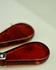 kolczyki srebrne Eleganckie srebrne kolczyki z bursztynem 3