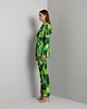 komplety damskie Zielony bawełniany garnitur damski 2