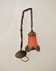 lampy wiszące Wisząca lampa Art Deco lata 30.  Mosiądz i szkło  E27  Vintage 1