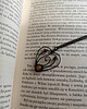 wisiory Naszyjnik leśne serce z dwoma grzybami i żółtym szkłem 4