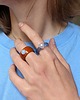 pierścionek z żywicy Masywny Pierścionek z Kamieniem Naturalnym  Chunky Jelly Ring 2