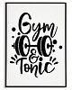 plakaty Plakat motywacyjny GYM&TONIC 2