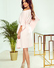 sukienki mini damskie 287-4 SOFIA Sukienka motyl - PASTELOWY RÓŻ 2