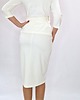 sukienki midi damskie Elegancka śmietankowa  sukienka-garsonka draperia r 36-56 4