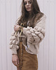 swetry damskie  SWETER BIG BUBBLES BEŻ SZARy 1