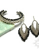 bransoletki ze szkła Avness, smocza bransoleta cuff, beading 4