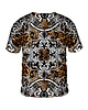 t-shirt damskie Damski T-shirt DR.CROW Hide Barocco Brown 1
