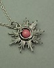 wisiory Wisiorek słoneczko rodonit wire wrapping słońce 1