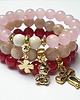 biżuteria dla dzieci Baby shower - pink clover 3