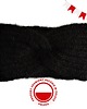 opaski do włosów Wełniana opaska handmade z alpaki i merino, miękka, ciepła, czarna 1