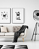 grafiki i ilustracje Duża grafika z Mopsem w kosmosie 50x70 cm 5