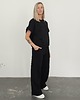 komplety damskie Chiara oversizowy komplet bezrękawnik i spodnie wide leg Black 4