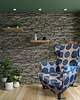 fotele Fotel uszak Winyl we wzory, kolorowy, patchwork, welurowy 4