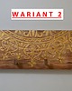 wieszaki Drewniany wieszak na klucze w stylu rustykalnym: wzór mandali, 4 haczyki 4