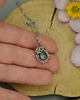 wisiory Mały wisiorek labradoryt wire wrapping oryginalny 5