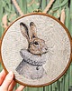 Ozdoby na ścianę Sir Rabbit,  haft w oprawie 20 cm 6