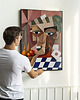 plakaty Plakat Portret mężczyzny kubizm impresjonizm a la Picasso 4