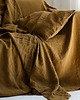 poduszki gładkie Lniana Poduszka SIMPLE - golden ochre 2