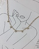 chokery Srebrny pozłacany naszyjnik choker łańcuch z cyrkoniami 3