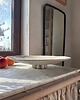 talerze, miski Ceramiczna Misa XXL na Cokole na Owoce Przekąski Rustic White 8