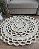 dywany Dywan okrągły ze sznurka bawełnianego szydełkowy 90cm 1