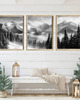 fotografia 3 PLAKATY góry galeria ścienna zdjęcia zimowe 3