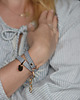 bransoletki skórzane lea snake grey gold ring 4