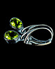 kolczyki srebrne Kolczyki srebrne zielone peridoty 3
