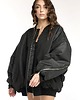 kurtki damskie Kurtka typu bomber czarna zipper 3