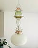 lampy wiszące Lampa wisząca szklana artdeco prl vintage retro żyrandol 4