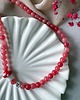 naszyjniki - inne Naszyjnik AMORE na lato z kamieni naturalnych z grzybkiem i inicjałem 2