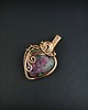 wisiory Zoisyt z rubinem wisiorek  wire wrapping 8