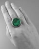 pierścionki srebrne Pierścionek z malachitem 1