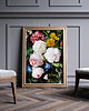 plakaty Plakat Kwiaty w bliskim kadrze Black flowers 1
