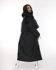 płaszcze damskie Parka Longline Collar Vest Oversize czarna 5