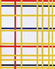 poduszki z grafiką Poduszka - Piet Mondrian - New York 3