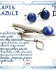 spinki do mankietów Lapis lazuli spinki do mankietów 1