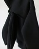 bluzy dla chłopców Bluza z kapturem z uszami królika dla dziecka czarna 1