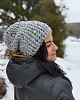 czapki damskie Kolorowa duża czapka beanie z wełną i alpaką 3