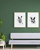 grafiki i ilustracje Grafika z Buldogiem Francuskim 50x70 cm 8