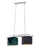 lampy wiszące Nowoczesna 2-punktowa lampa wisząca  MADRYT GOLD z geometrycznymi kloszami 5
