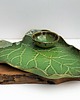 patery i talerze Duża Patera dekoracyjna talerz  ceramiczny LIŚĆ 2