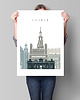plakaty Poznań grafika minimalistyczna 1