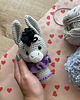 misie i maskotki Gift box dla maluszka, osiołek maskotka + zawieszka do smoczka 1