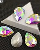 biżuteria różna Tunele do uszu łezki 10-100mm ze szklanym kryształkiem #009 Crystal AB 2