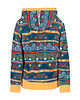 bluza z kapturem damska Bluza kangurka "Meander" z musztardą - unisex 4