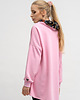 bluza bez kaptura damska BLUZA ASYMETRYCZNA ,,RAVEL'' różowa+wzór jesieni 3