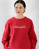 bluza bez kaptura damska Czerwona bluza świąteczna "Nawzajem" 4