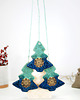 ozdoby choinkowe Turkusowe choinki - ceramiczne ozdoby choinkowe 9